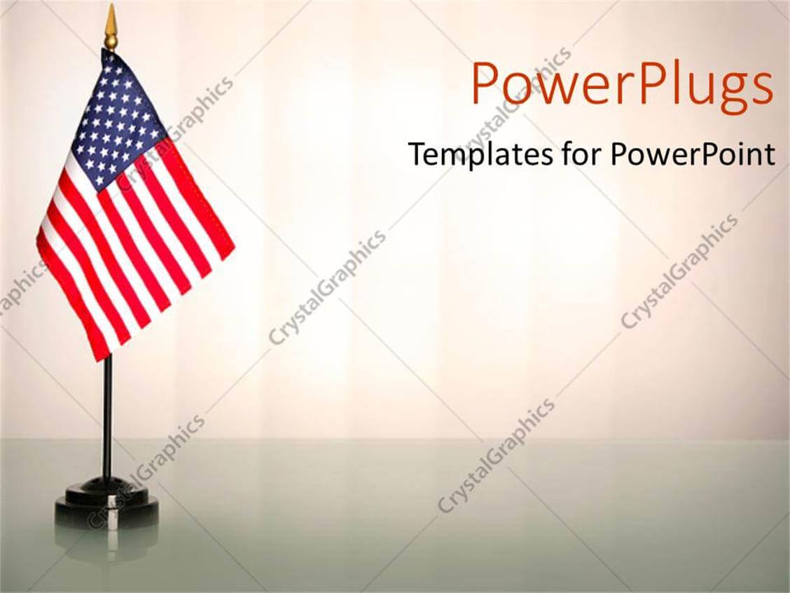 Powerpoint Template: An American Flag With White Background Throughout American Flag Powerpoint Template