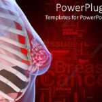 Powerpoint Template: Anatomy Of The Female Breast With A For Free Breast Cancer Powerpoint Templates