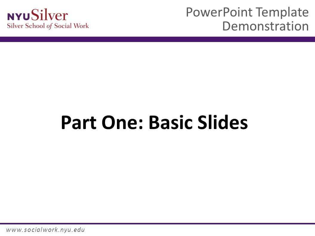 Powerpoint Template Demonstration Dr. John Smith Nyu Silver Inside Nyu Powerpoint Template