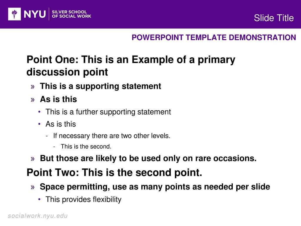 Powerpoint Template Demonstration – Ppt Download With Nyu Powerpoint Template