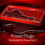 Powerpoint Template: Red And White Themed Financial Chart For Depression Powerpoint Template