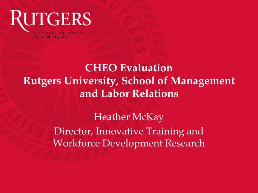 Ppt – Cheo Evaluation Rutgers University, School Of Throughout Rutgers Powerpoint Template