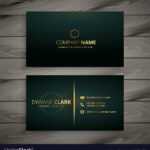 Premium Elegant Business Card Template Regarding Buisness Card Template