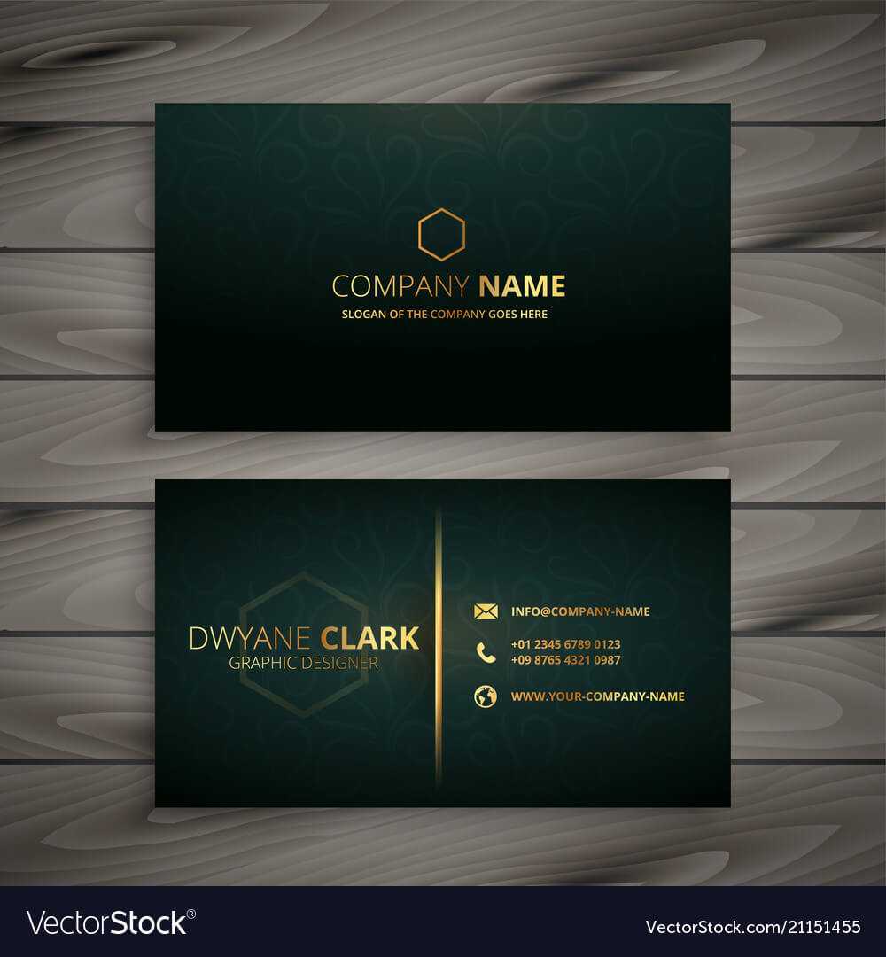 Premium Elegant Business Card Template Regarding Buisness Card Template