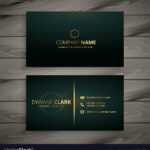Premium Elegant Business Card Template With Buisness Card Templates