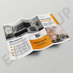 Premium Furnishing Tri Fold Brochure Template | Eymockup With Regard To Wine Brochure Template