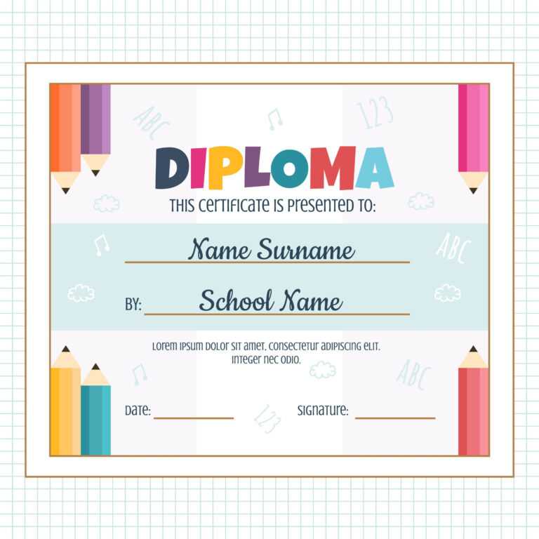 Preschool Graduation Certificate Template Free with Preschool