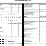 Preschool Report Card Main Image – Preschool Progress Report Intended For Character Report Card Template