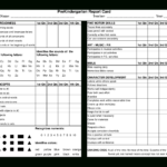 Preschool Report Card | Templates At Allbusinesstemplates With Regard To Character Report Card Template