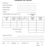Pressure Test Format – Fill Online, Printable, Fillable Throughout Hydrostatic Pressure Test Report Template