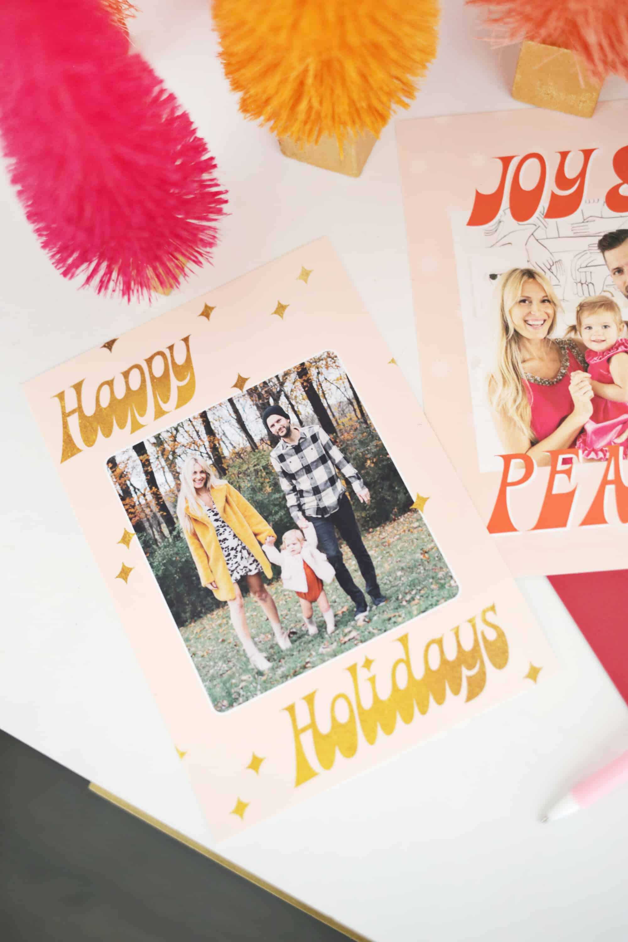 Print Your Own Holiday Cards (Free Template Included!) – A Regarding Print Your Own Christmas Cards Templates