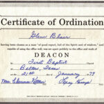 Printable 27 Images Of Free Printable Ordination Certificate Within Free Ordination Certificate Template