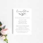 Printable Accommodation Card Templates, Rustic Wedding Accommodation  Template, Printable Accommodations Card, Diy Hotel Accommodations Card With Regard To Wedding Hotel Information Card Template