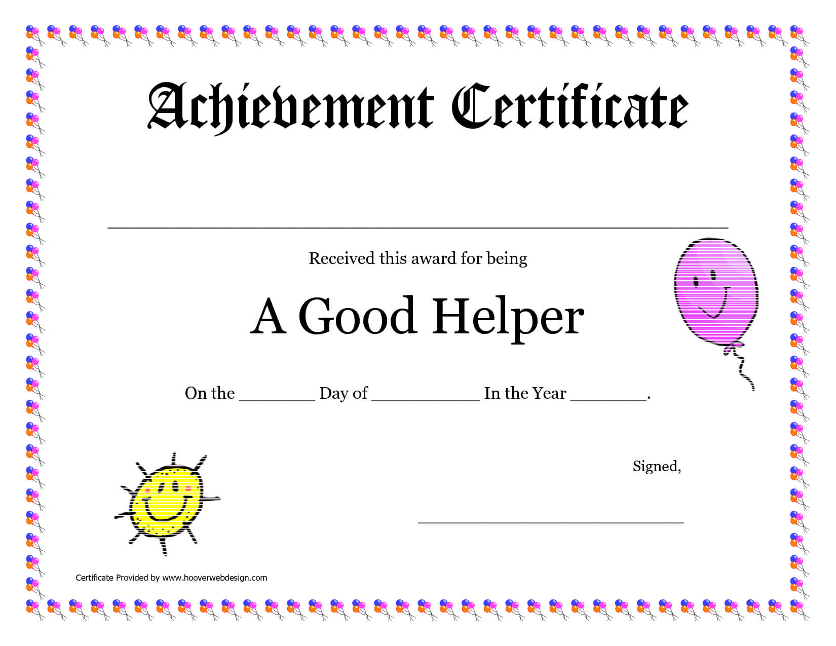 Printable Award Certificates For Teachers | Good Helper In Teacher Of The Month Certificate Template