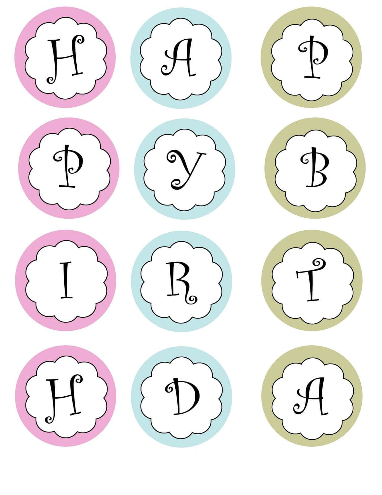 Printable Banners Templates Free | Print Your Own Birthday Regarding Letter Templates For Banners