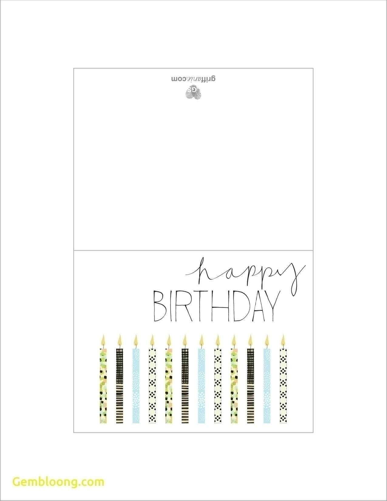 Printable Birthday Cards Foldable For Boys | Chart And For Foldable Birthday Card Template