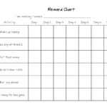 Printable Blank Chore Chart Template – Wovensheet.co In Blank Reward Chart Template