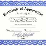 Printable Certificate Of Recognition Templates | Certificate Pertaining To Printable Certificate Of Recognition Templates Free