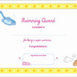 Printable Certificates Or Swimming Printable Award Throughout Swimming Certificate Templates Free