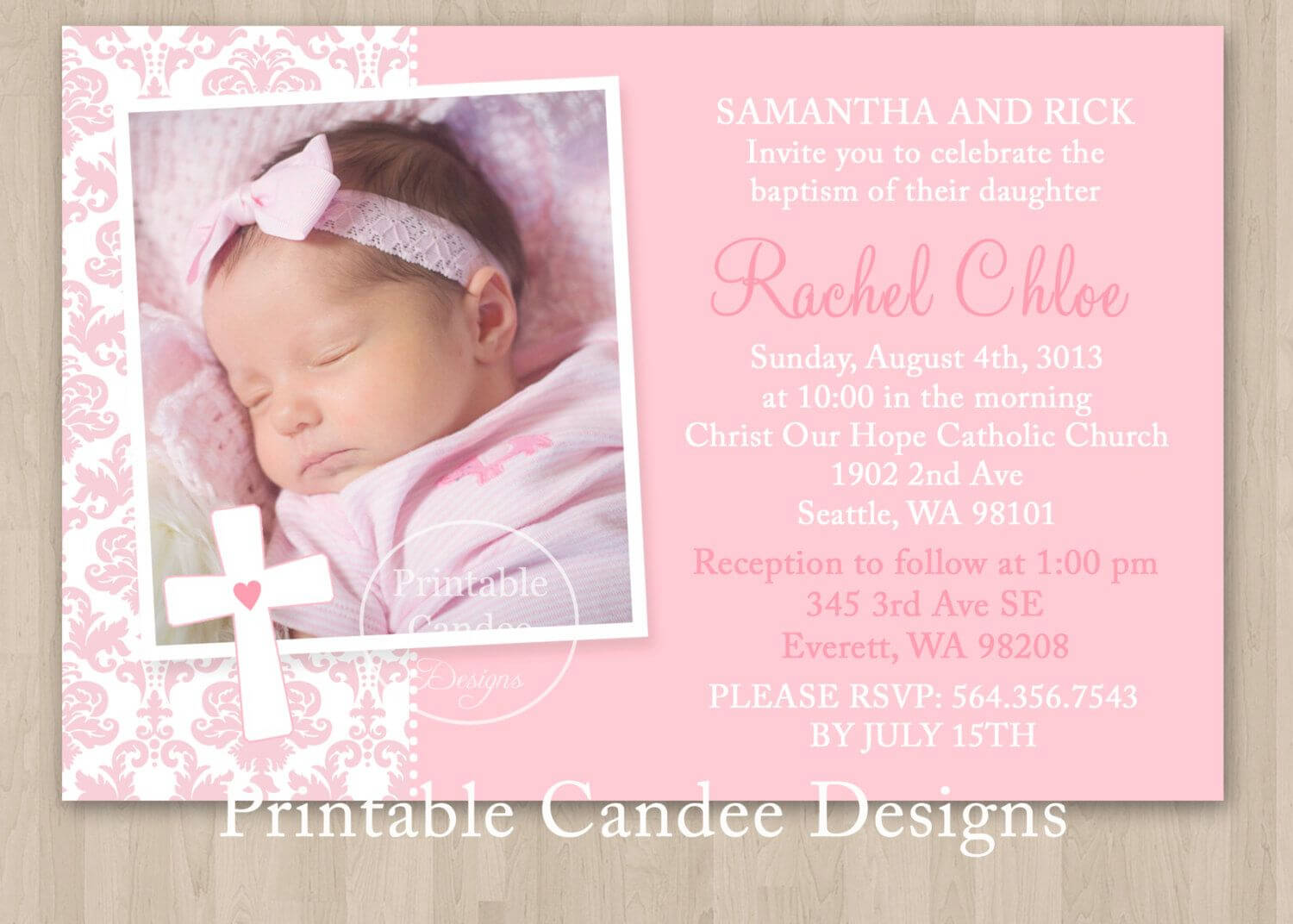 Printable Christening Invitations Templates | Projects To Intended For Free Christening Invitation Cards Templates