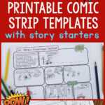 Printable Comic Strip Templates With Story Starters – Frugal In Printable Blank Comic Strip Template For Kids