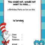 Printable Dr. Seuss Birthday | Birthday Invitation For within Dr Seuss Birthday Card Template