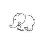 Printable Elephant Templates / Elephant Shapes For Kids Intended For Blank Elephant Template