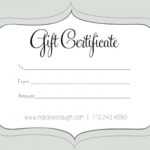 Printable Fillable Gift Certificate Template Custom Throughout Fillable Gift Certificate Template Free