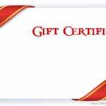 Printable Gift Certificate Templates In Printable Gift Certificates Templates Free