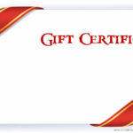 Printable Gift Certificate Templates Throughout Graduation Gift Certificate Template Free