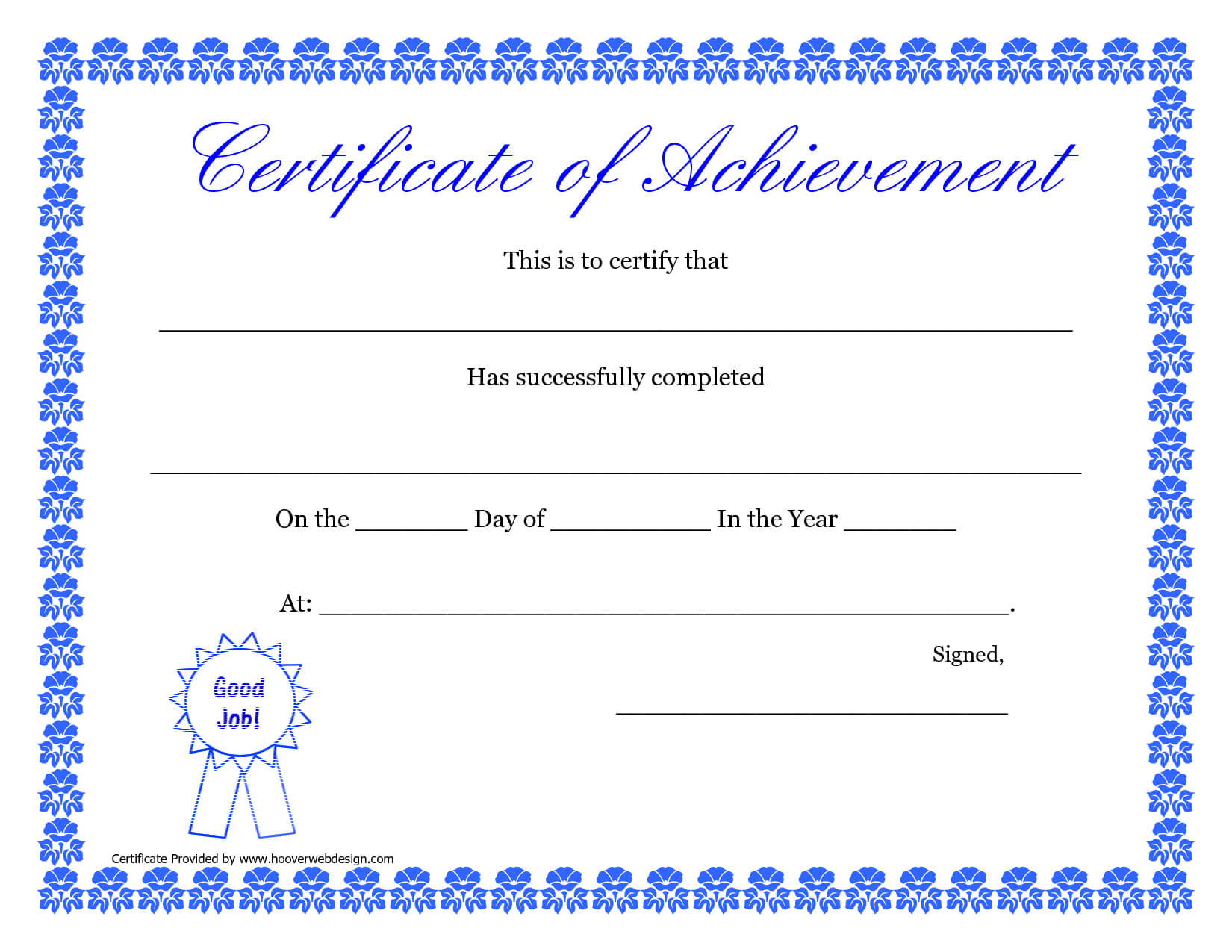 Printable Hard Work Certificates Kids | Printable In Free Printable Certificate Of Achievement Template
