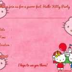 Printable Hello Kitty Birthday Invitation | Party | Hello Pertaining To Hello Kitty Birthday Card Template Free