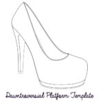 Printable High Heel Stencil Best Photos Of <B>High Heel Throughout High Heel Template For Cards