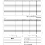 Printable Job Estimate Forms | Job Estimate Free Office Form In Job Cost Report Template Excel