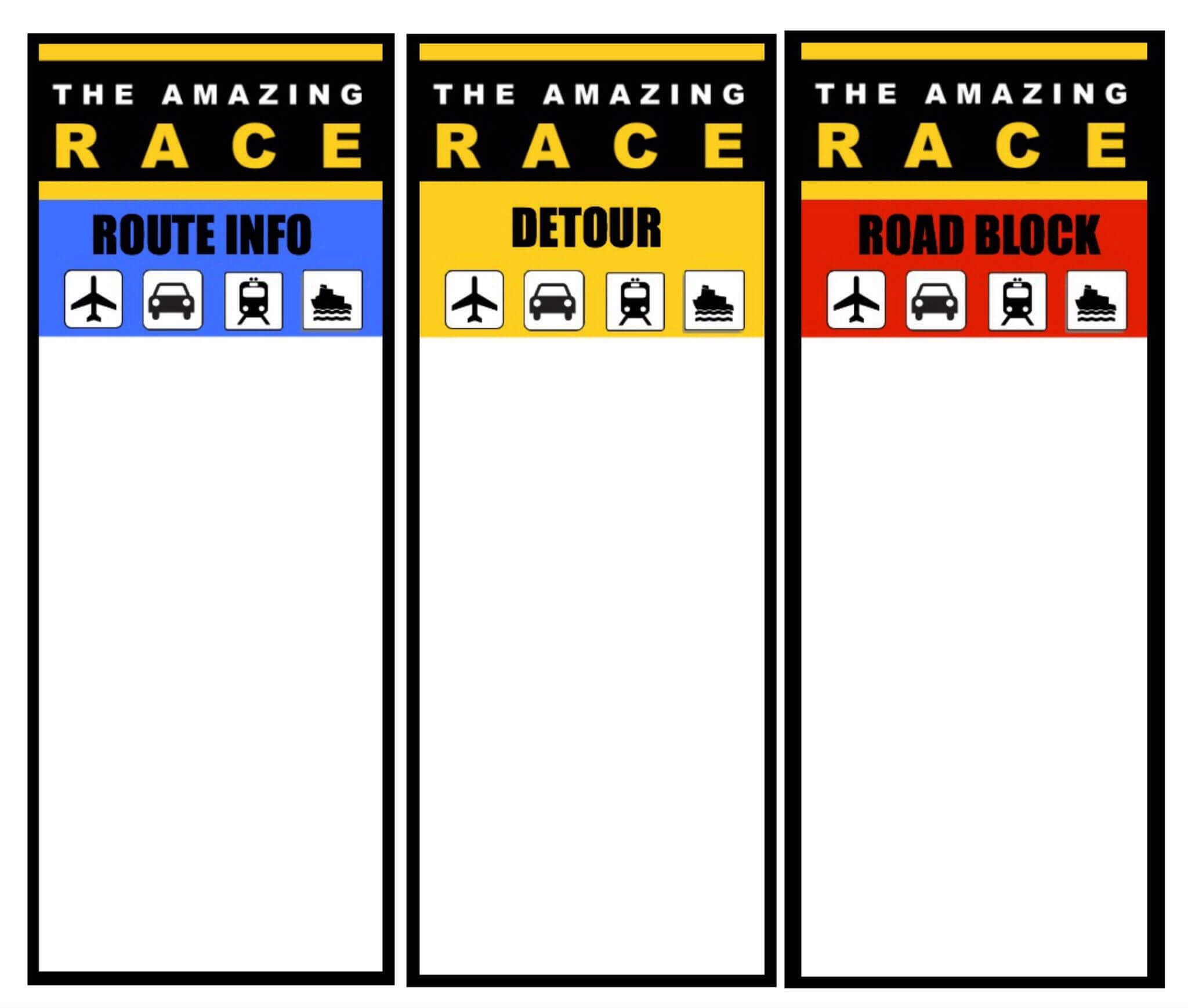 Printable Logo | Amazing Race | Amazing Race Games, Amazing For Clue Card Template
