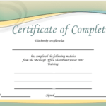 Printable Microsoft Office Certificate | Certificate Templates Pertaining To Microsoft Office Certificate Templates Free