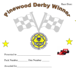 Printable Pinewood Derby Awards | Pinewood Derby Car Award In Pinewood Derby Certificate Template