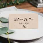 Printable Place Cards, Place Card Template, Editable Place For Ms Word Place Card Template