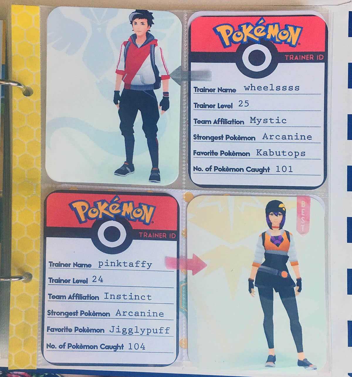 Printable Pokémon Go Trainer Id Cards – Love Paper Crafts For Pokemon Trainer Card Template