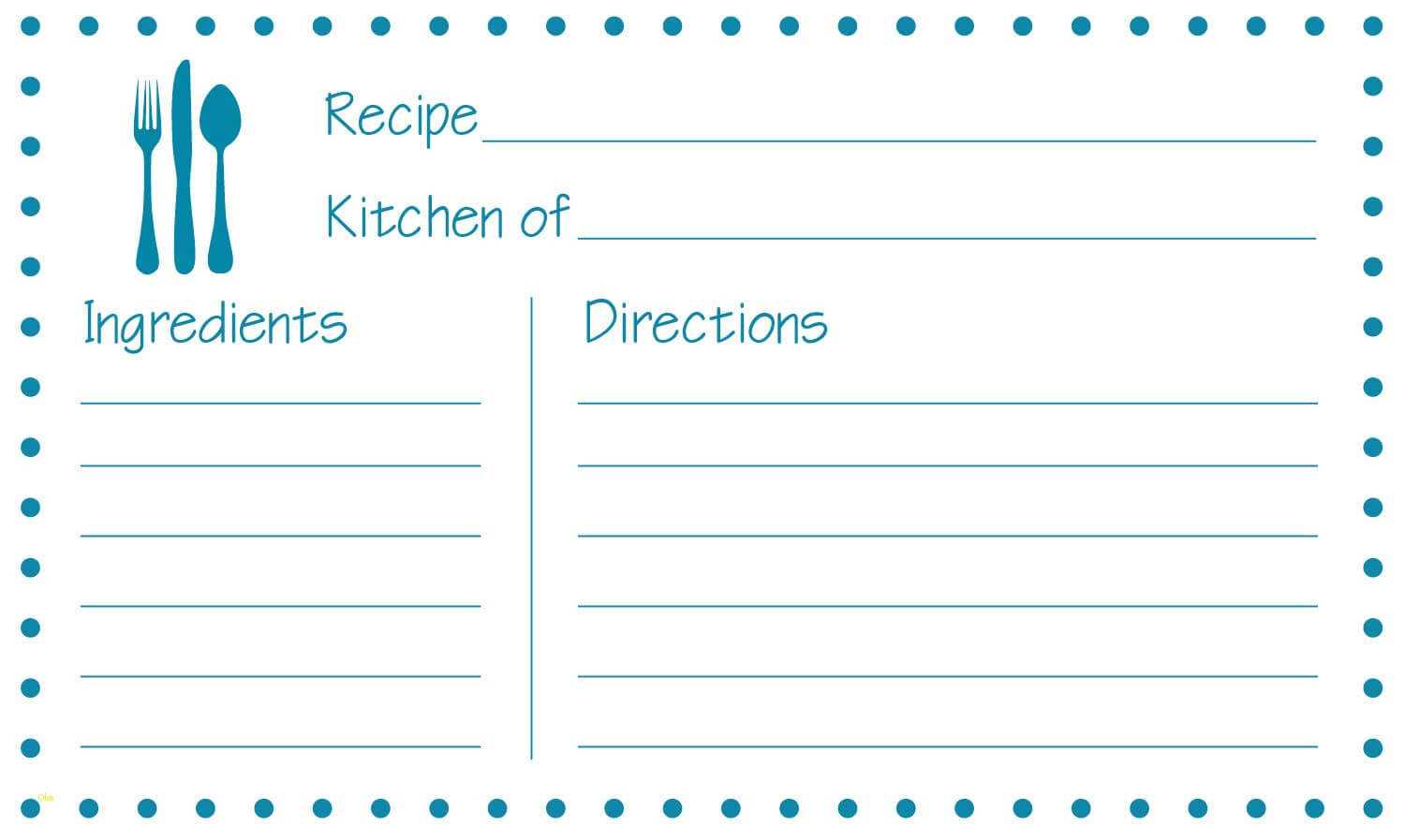 Printable Recipe Card Template Word 650*388 – Recipe Card With Fillable Recipe Card Template