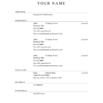 Printable Resume Templates | Free Printable Resume Template Inside Free Printable Resume Templates Microsoft Word