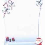 Printable Santa Scroll Certificate Stationery | Stationary With Regard To Scroll Certificate Templates