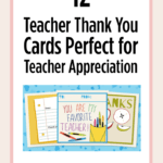 Printable Teacher Thank You Cards For Teacher Appreciation Inside Thank You Card For Teacher Template