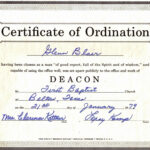 Printable Template Design Ordination Certificate Template With Certificate Of Ordination Template