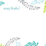 Printable Thank You Card Template | Harmonia Gift For Thank You Card Template Word
