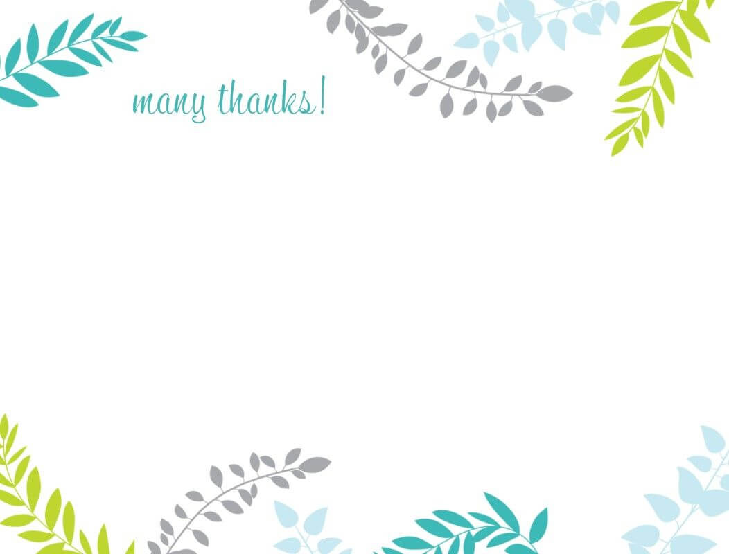 Printable Thank You Card Template | Harmonia Gift With Powerpoint Thank You Card Template