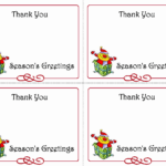 Printable Thank You Card Template Then 5 Best Of Printable With Christmas Thank You Card Templates Free