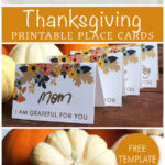 Printable Thanksgiving Place Card | Fall, Halloween, And Intended For Thanksgiving Place Card Templates