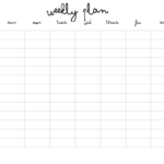 Printable The First Of My Promised Printables, For Your Intended For Blank Revision Timetable Template