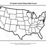 Printable United States Map Puzzle For Kids | Make Your Own Pertaining To Blank Template Of The United States